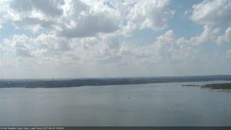 Lake Travis webcam, September 18, 2017 2:25 PM CT