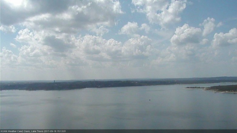 Lake Travis webcam, September 18, 2017 2:30 PM CT
