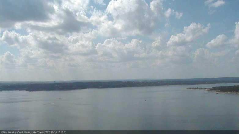 Lake Travis webcam, September 18, 2017 2:35 PM CT