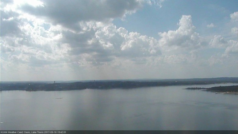 Lake Travis webcam, September 18, 2017 2:50 PM CT