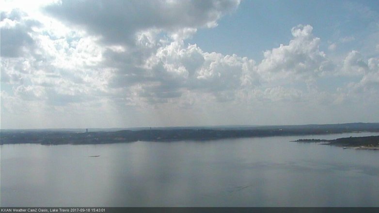 Lake Travis webcam, September 18, 2017 3:00 PM CT