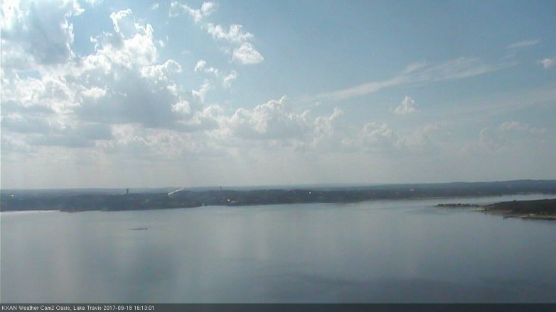 Lake Travis webcam, September 18, 2017 3:25 PM CT