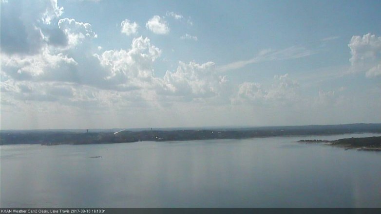Lake Travis webcam, September 18, 2017 3:30 PM CT