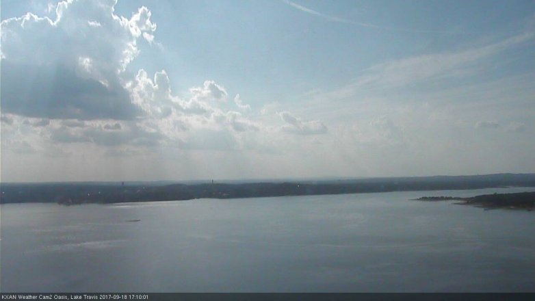 Lake Travis webcam, September 18, 2017 4:15 PM CT