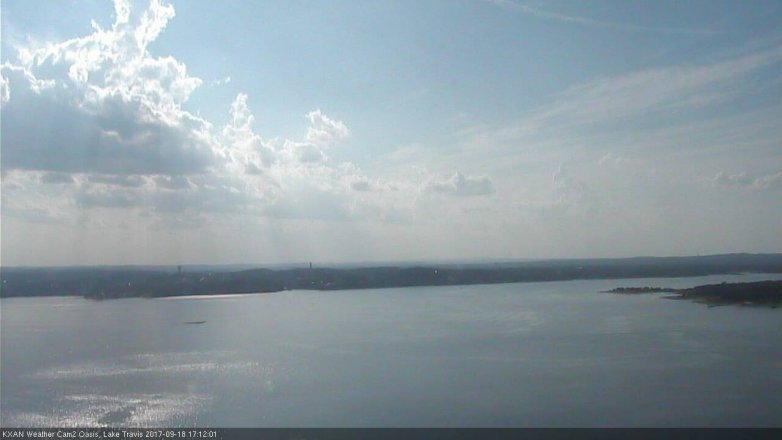 Lake Travis webcam, September 18, 2017 4:20 PM CT