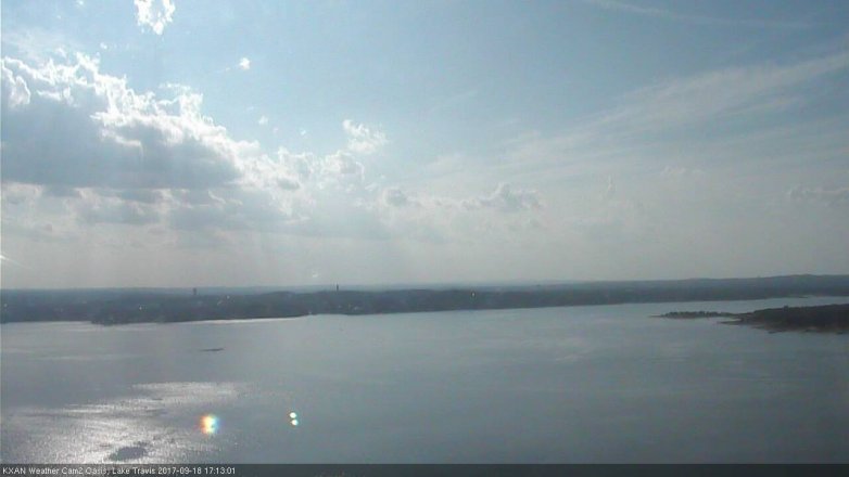 Lake Travis webcam, September 18, 2017 4:35 PM CT