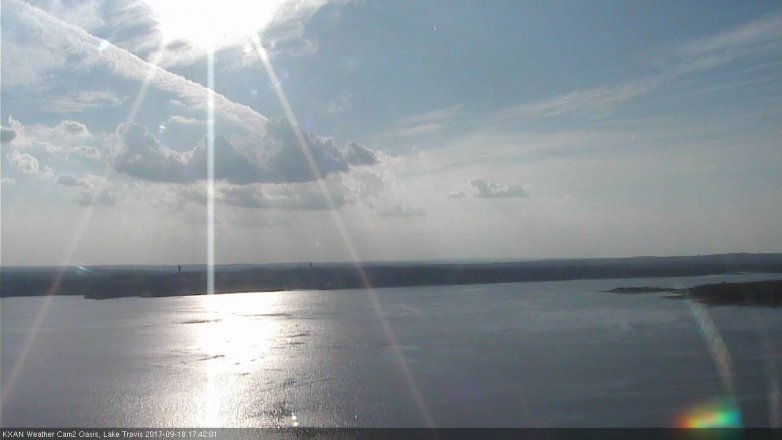 Lake Travis webcam, September 18, 2017 4:45 PM CT