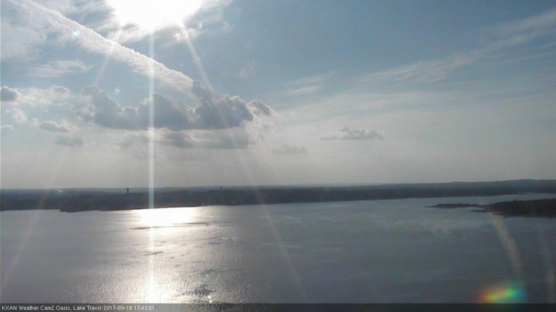 Lake Travis webcam, September 18, 2017 4:55 PM CT