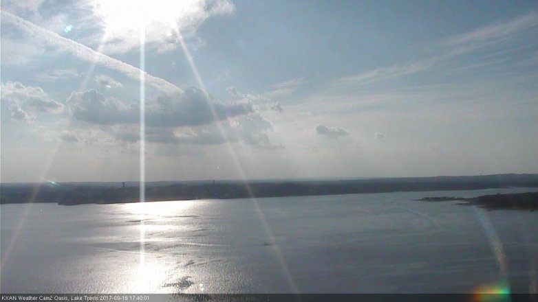 Lake Travis webcam, September 18, 2017 5:10 PM CT