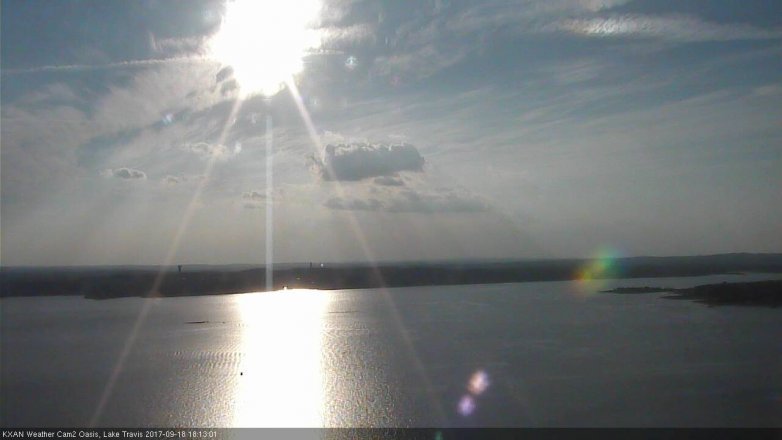 Lake Travis webcam, September 18, 2017 5:20 PM CT