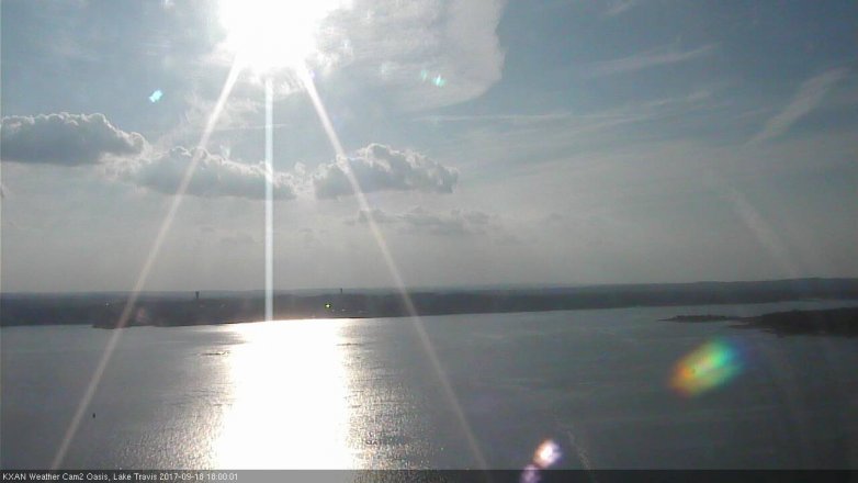 Lake Travis webcam, September 18, 2017 5:30 PM CT