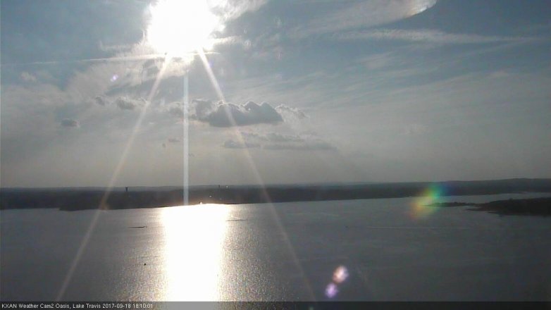 Lake Travis webcam, September 18, 2017 5:40 PM CT