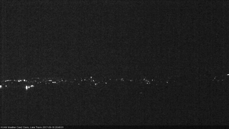 Lake Travis webcam, September 18, 2017 7:45 PM CT
