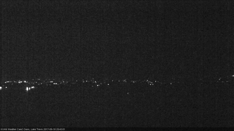 Lake Travis webcam, September 18, 2017 7:55 PM CT