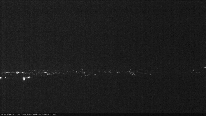 Lake Travis webcam, September 18, 2017 8:25 PM CT