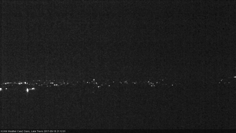 Lake Travis webcam, September 18, 2017 8:40 PM CT