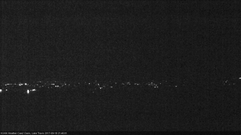 Lake Travis webcam, September 18, 2017 8:50 PM CT