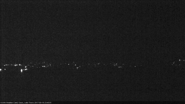 Lake Travis webcam, September 18, 2017 10:50 PM CT