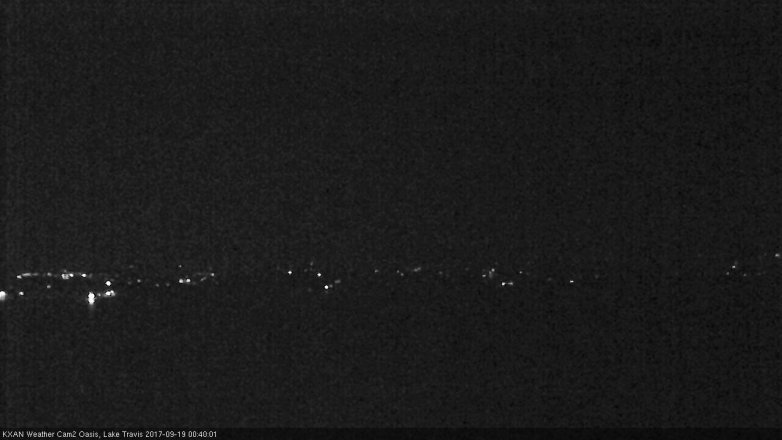 Lake Travis webcam, September 18, 2017 11:55 PM CT