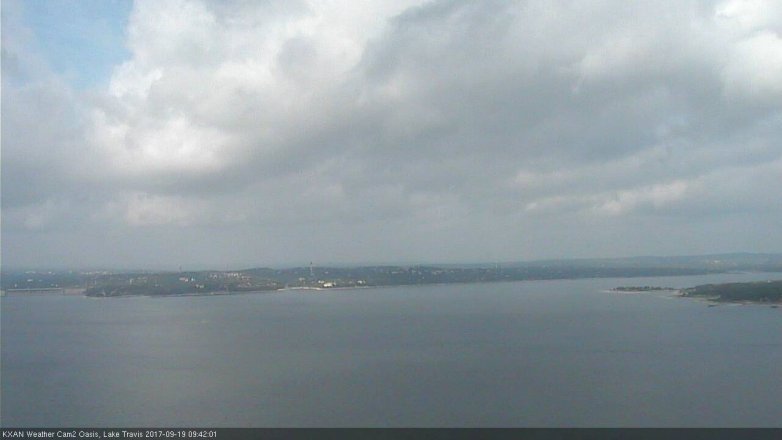 Lake Travis webcam, September 19, 2017 9:05 AM CT