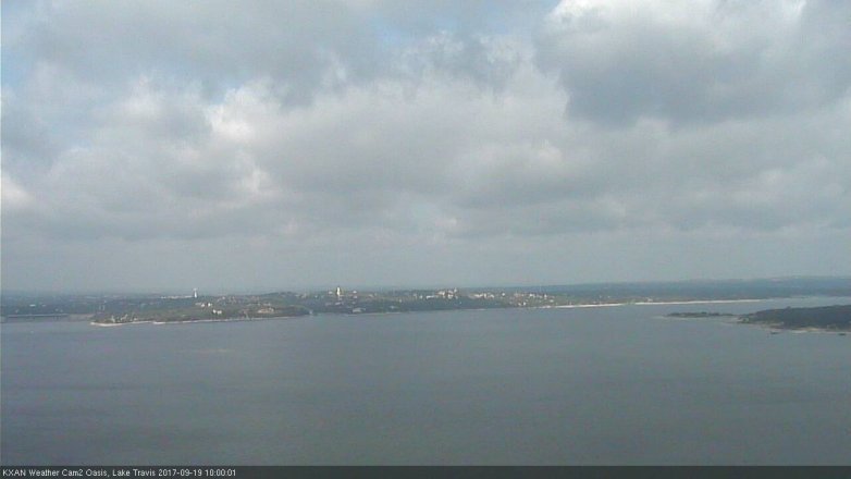 Lake Travis webcam, September 19, 2017 9:15 AM CT