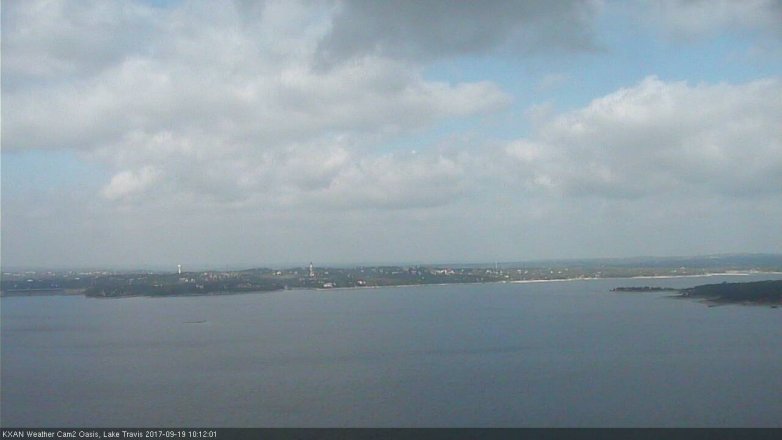 Lake Travis webcam, September 19, 2017 9:25 AM CT