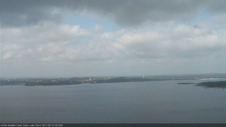 Lake Travis webcam, September 19, 2017 9:30 AM CT
