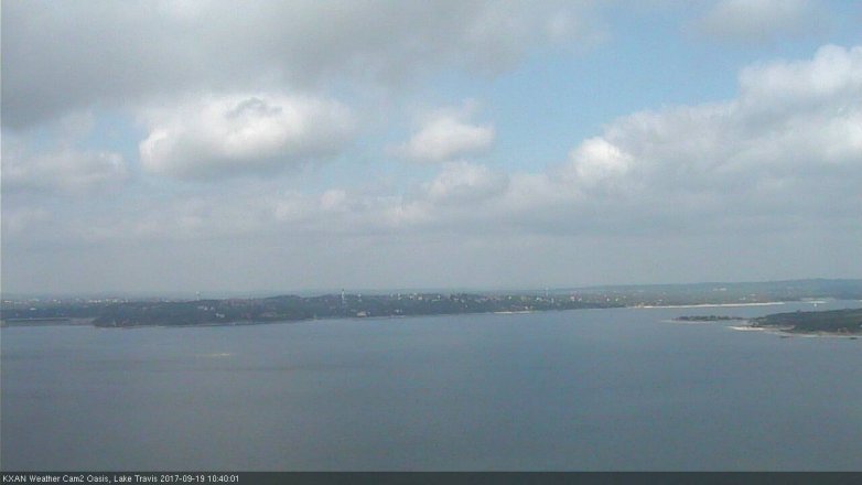 Lake Travis webcam, September 19, 2017 9:55 AM CT