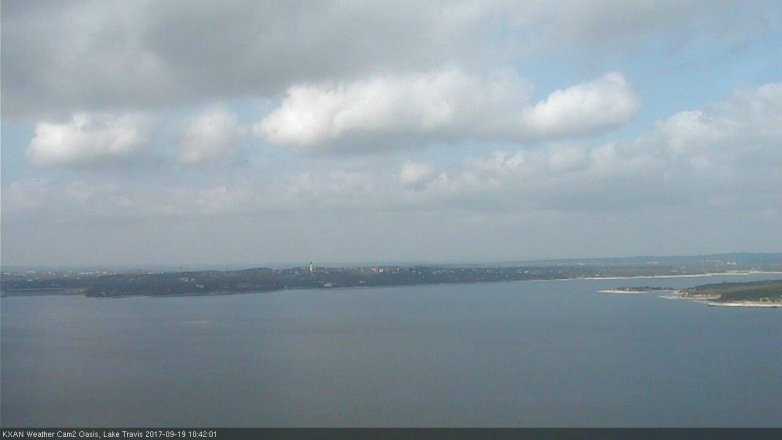 Lake Travis webcam, September 19, 2017 10:05 AM CT