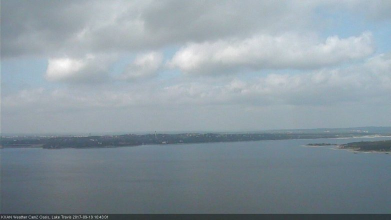 Lake Travis webcam, September 19, 2017 10:15 AM CT