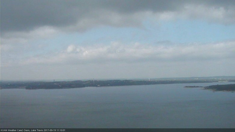 Lake Travis webcam, September 19, 2017 10:25 AM CT