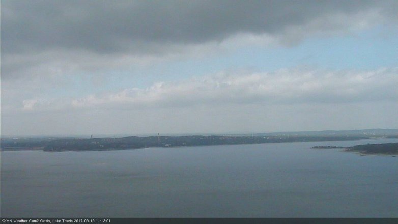 Lake Travis webcam, September 19, 2017 10:40 AM CT