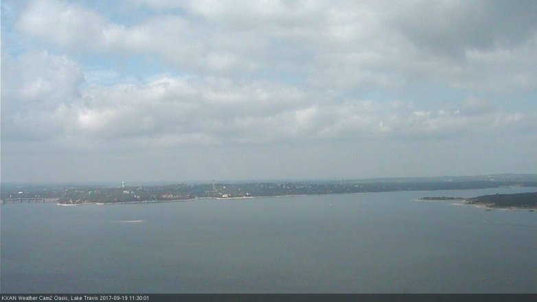 Lake Travis webcam, September 19, 2017 10:55 AM CT