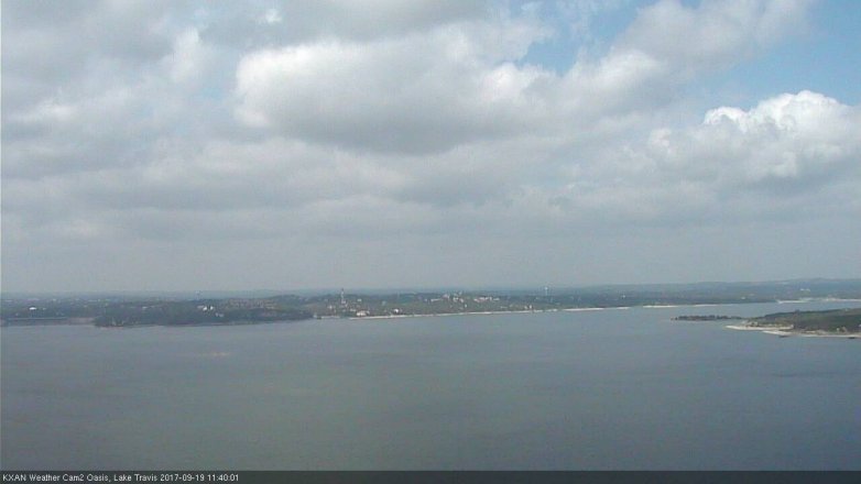 Lake Travis webcam, September 19, 2017 11:00 AM CT