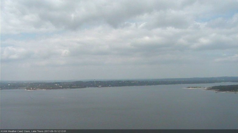 Lake Travis webcam, September 19, 2017 11:25 AM CT