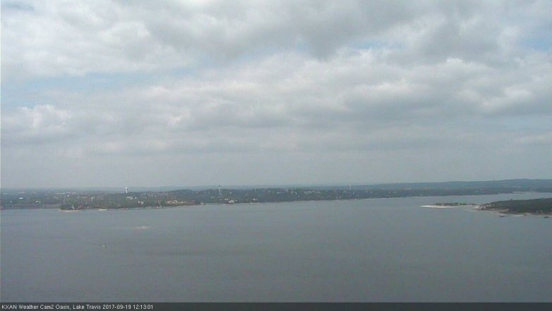 Lake Travis webcam, September 19, 2017 11:35 AM CT