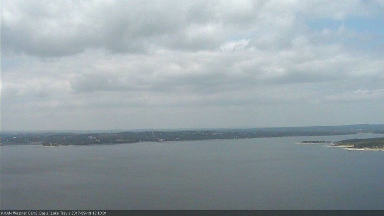 Lake Travis webcam, September 19, 2017 11:40 AM CT