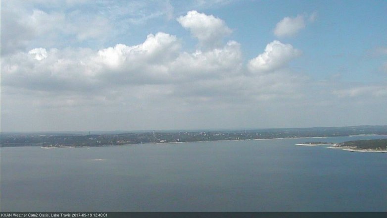 Lake Travis webcam, September 19, 2017 11:45 AM CT