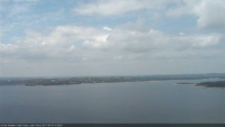 Lake Travis webcam, September 19, 2017 11:55 AM CT