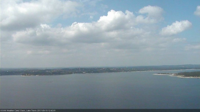 Lake Travis webcam, September 19, 2017 12:05 PM CT