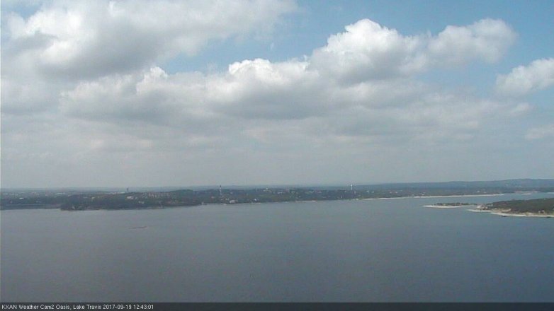 Lake Travis webcam, September 19, 2017 12:15 PM CT