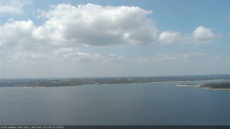 Lake Travis webcam, September 19, 2017 12:20 PM CT