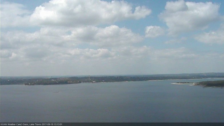 Lake Travis webcam, September 19, 2017 12:25 PM CT