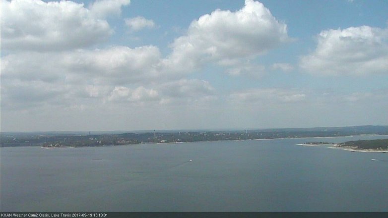Lake Travis webcam, September 19, 2017 12:30 PM CT