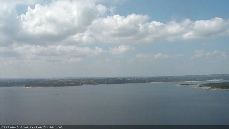 Lake Travis webcam, September 19, 2017 12:45 PM CT