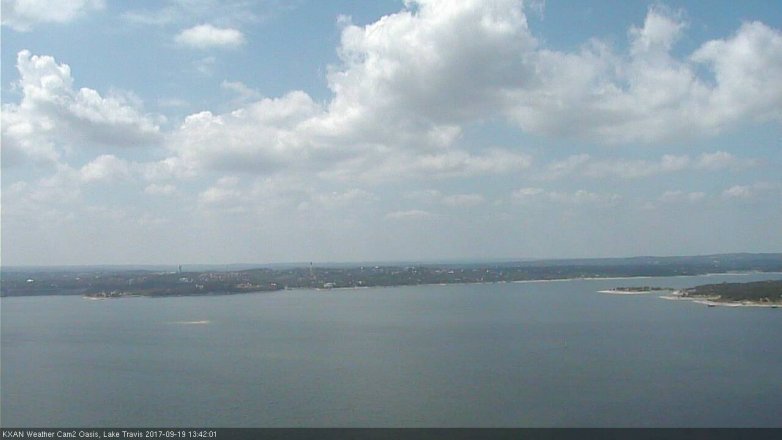 Lake Travis webcam, September 19, 2017 12:50 PM CT