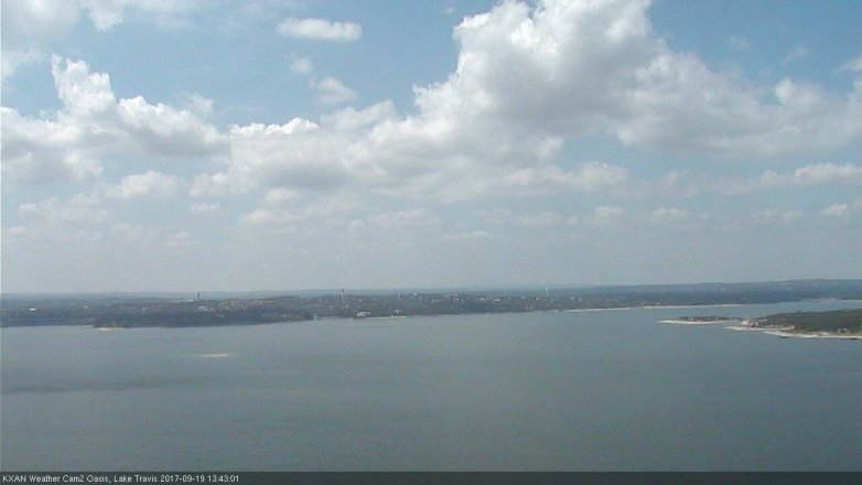 Lake Travis webcam, September 19, 2017 12:55 PM CT