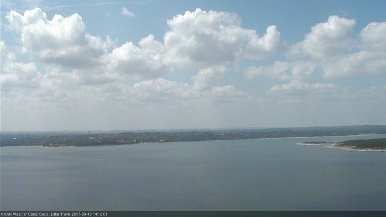 Lake Travis webcam, September 19, 2017 1:25 PM CT