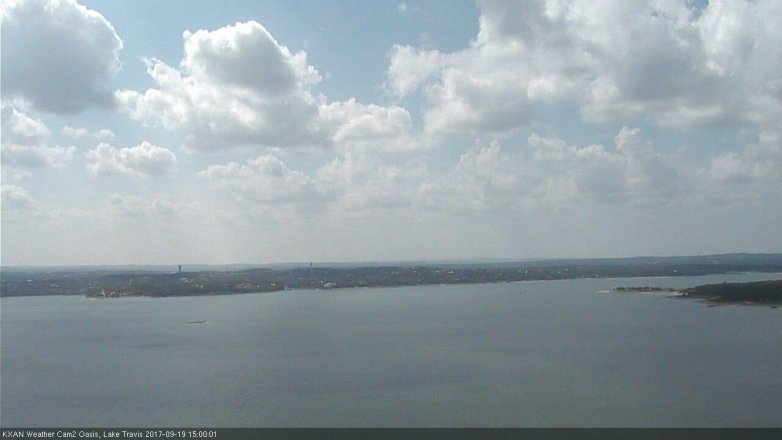 Lake Travis webcam, September 19, 2017 2:05 PM CT