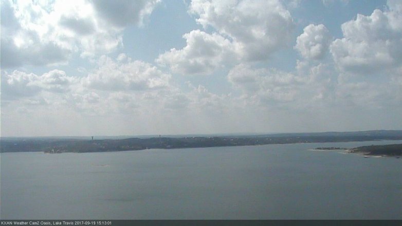 Lake Travis webcam, September 19, 2017 2:40 PM CT